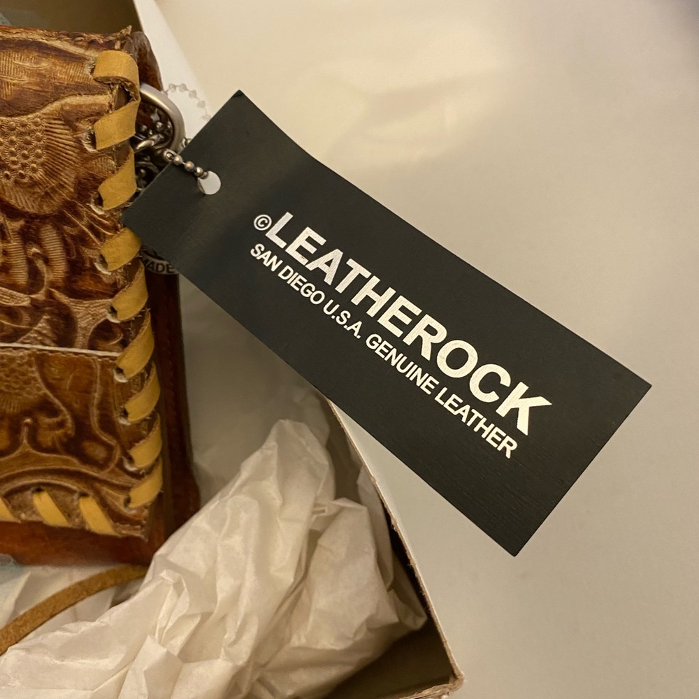 LEATHER ROCK bag NWT - Picture 5 of 5